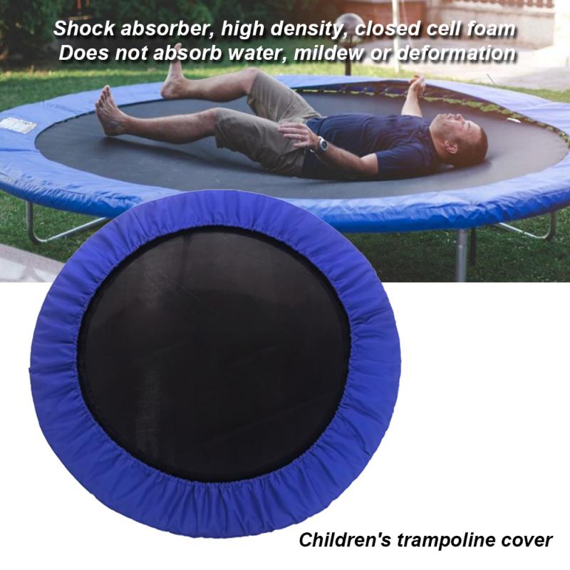 Udendørs vandtæt aftagelig rund fjeder trampolin pad stødabsorberende pvc materiale miljøtyk 3 lag