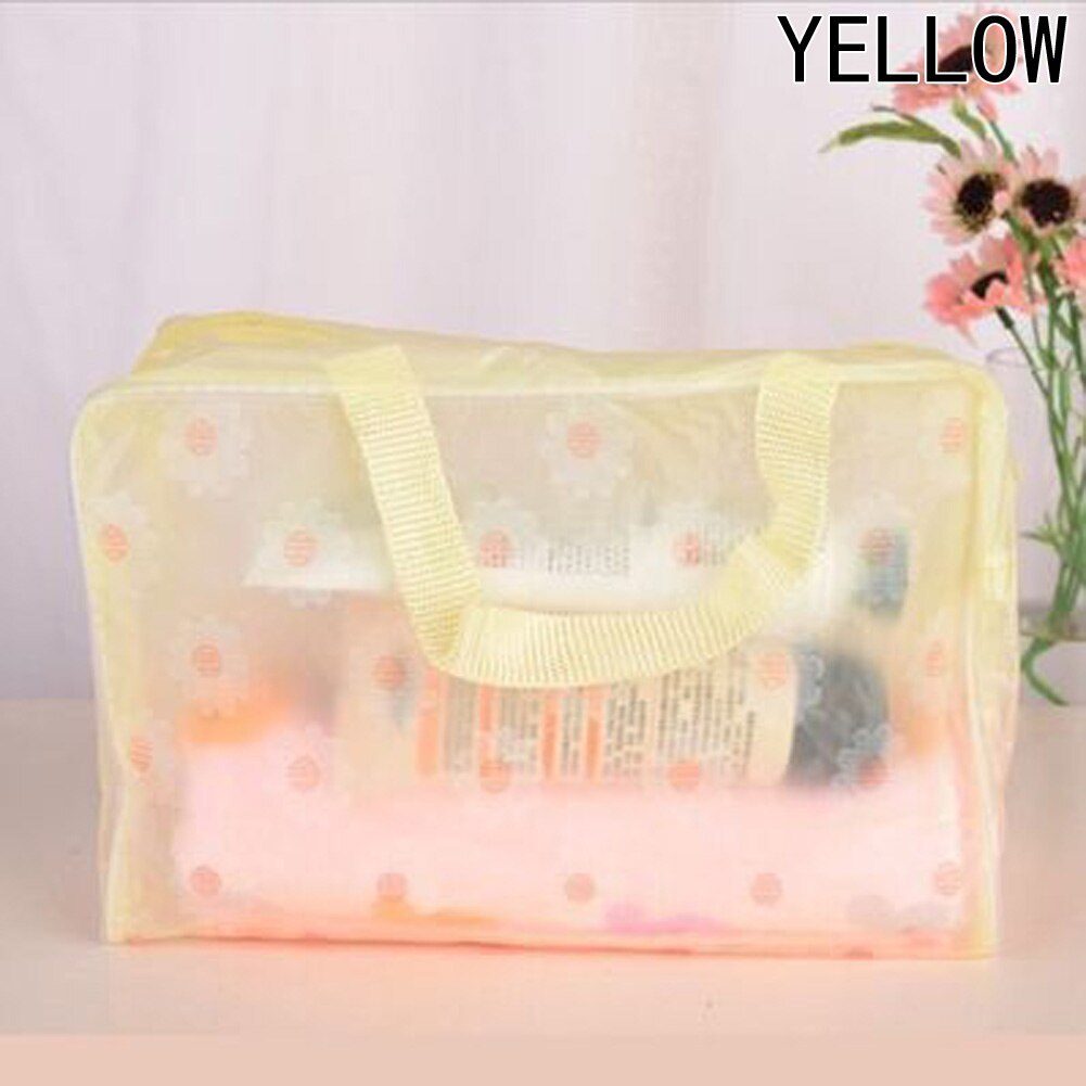 Waterproof PVC Makeup Cosmetics Bags Clear Transparent Travel Storage Box Wash Bathing Make Up Bag