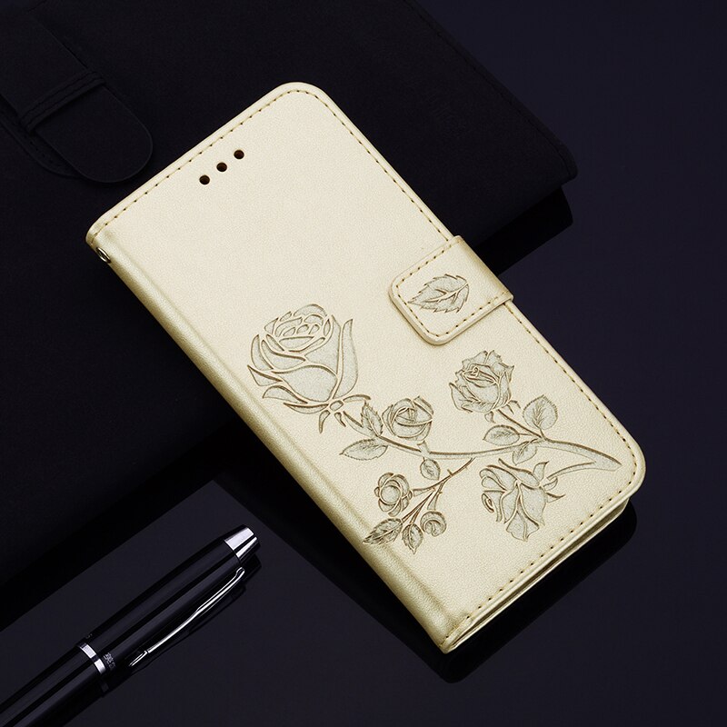 on For Xiaomi Redmi 9A Case Leather Flip Phone Case for Xiaomi Redmi 9AT 9 AT Cover For Redmi9A 9 A Wallet Card Slots Coque: Xiaomi Redmi 9AT / Gold