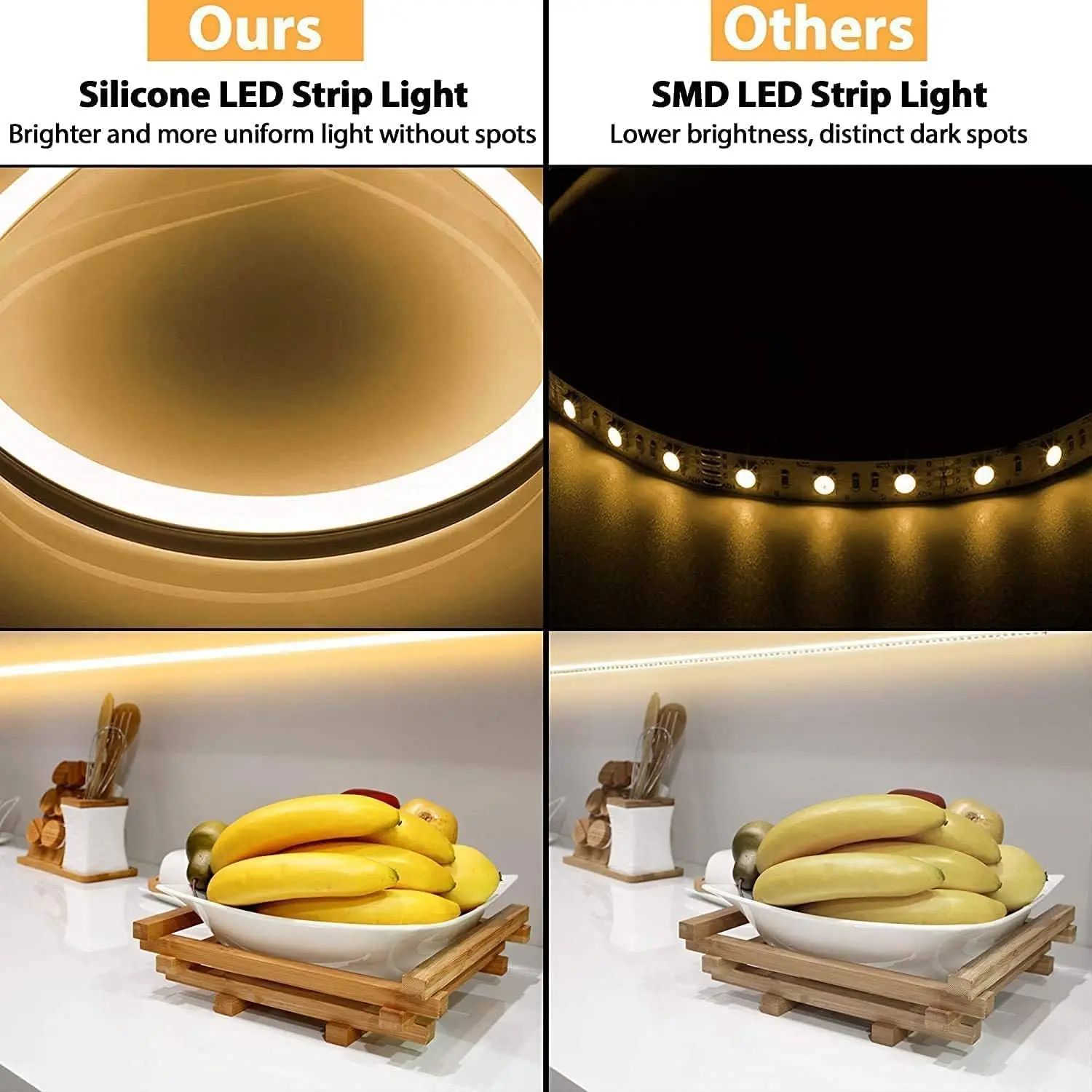 1 m/2 m/3 m LED-Lichtleiste, wasserdicht, 5 V, USB-Kolben-LED-Streifen, flexibel, dimmbar, LED-Streifen für Schlafzimmer Ich bin Innen- und Außenbereich