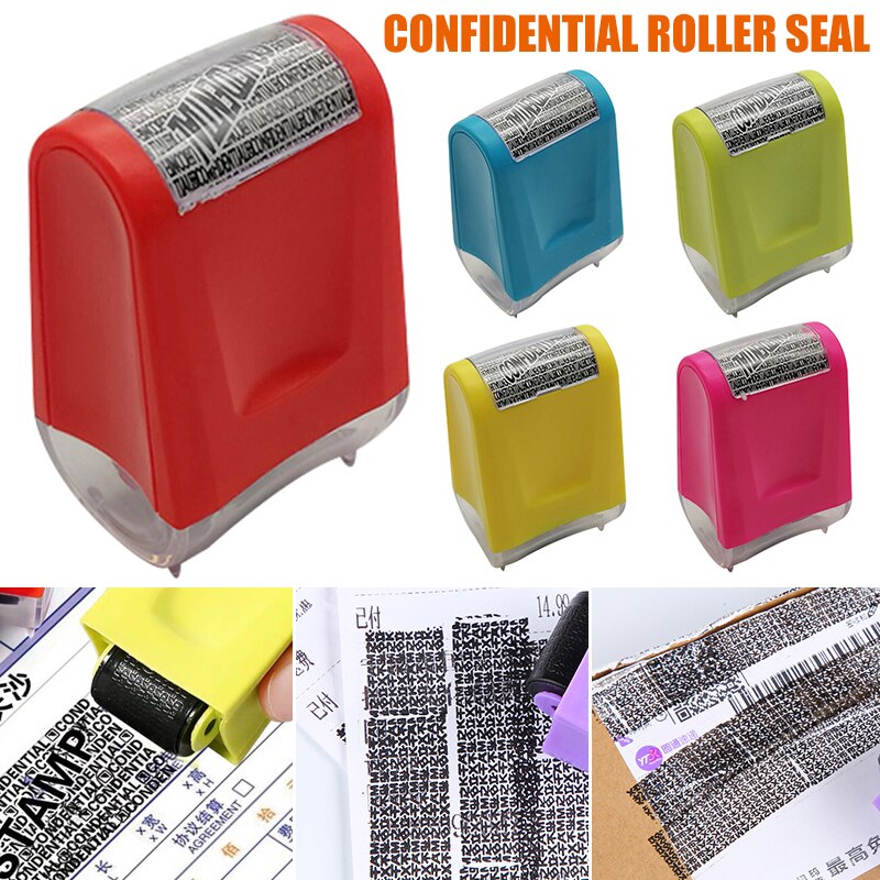Roller Identity Theft Protection Stamp for Guarding Your ID Privacy Confidential Data NK-Shopping