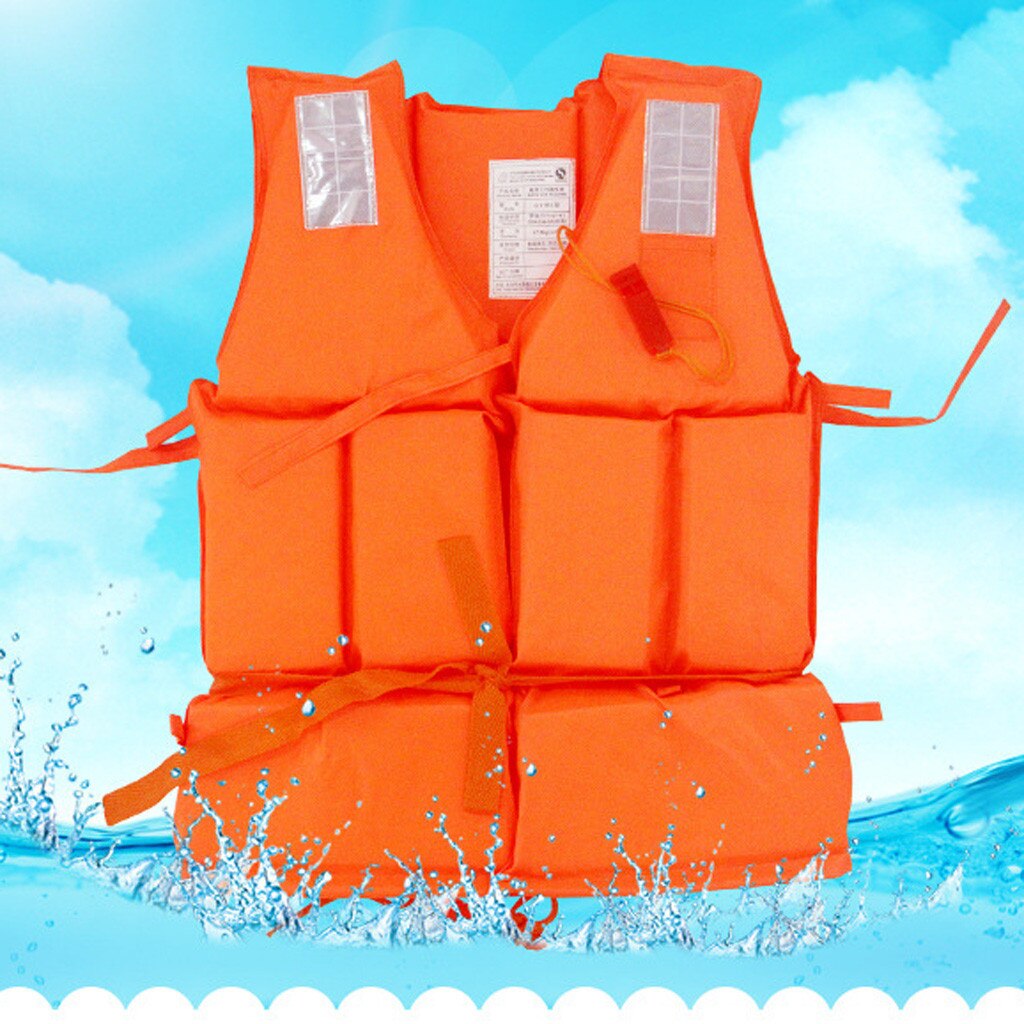 Adults Adjustable Life Jacket Aid Vest Kayak Buoyancy Fishing Boat Watersport Prevention Flood Foam Swimming Life Jacket