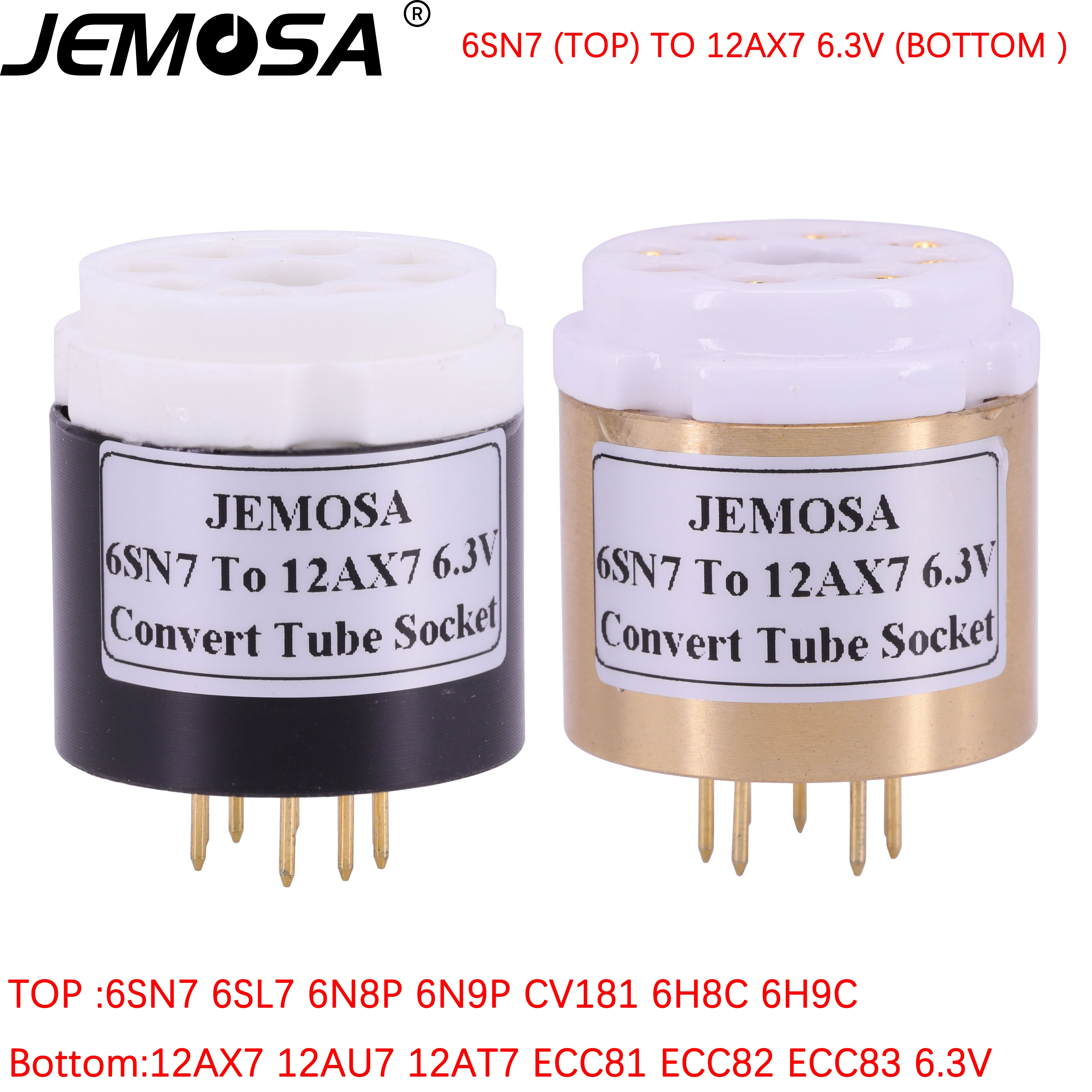 1Pc 6SN7 6SL7 ECC32 ECC33 6N8P 6N9P B65 Om 12AX7 12AU7 ECC82 ECC83 7025 Diy Audio Vacuumbuizenversterker zet Socket Adapter