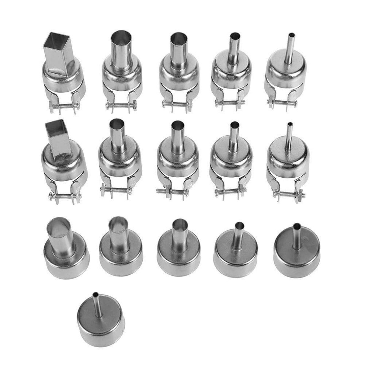 16 stks/set Air Heat Gun Nozzles Kits Rework Soldeerstation Reparatie Tools Elektrische Industriële Desolderen Kits voor 850 858