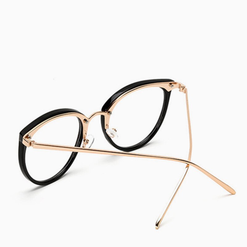 Glasses Big Round Eyewear Frame Metal Legs Oversized Men Women Eyeglasses Frames ransparent Optical Spectacle-frame