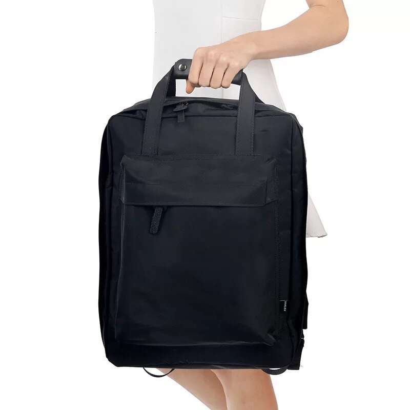 Mochila de equipaje de viaje de gran capacidad para hombre y mujer, organizador de embalaje, bolso de mano impermeable, bolsa de viaje, bolsa de almacenamiento grande: black