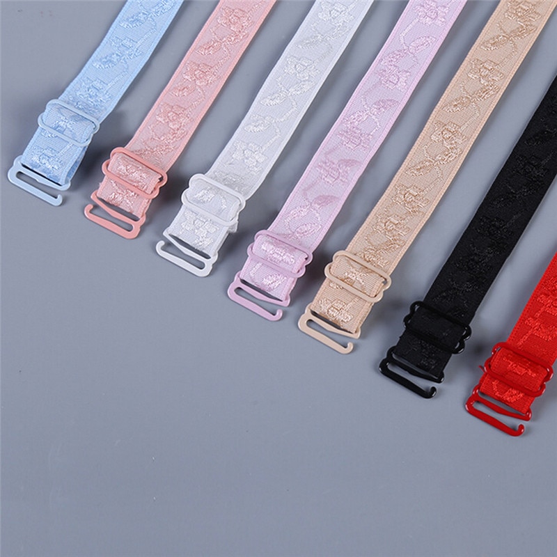 1 Pair 34cm Slip Resistant Bra Straps Women Double Shoulder Elastic Bra Strap