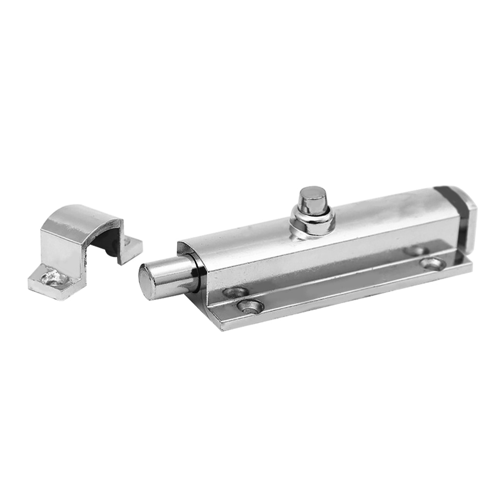 1pc Furniture Door Bolts Latch Locks Alloy Sliding Door Chain Latch Security Hardware Automatic Gate Cabinet Bolt Lock For Gate