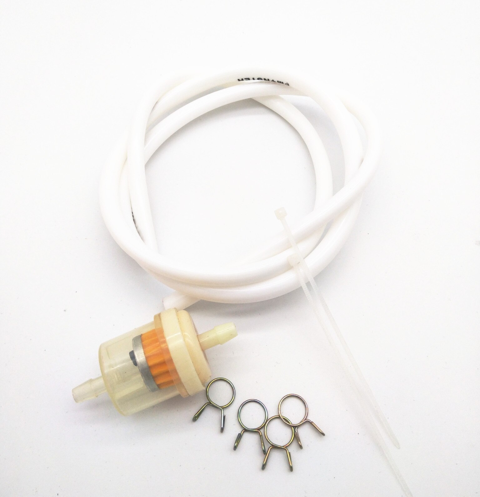 1M 2M Motorcycle motorbike Fuel Hose Oil Tube Filter Pipeline Rubber Line for YAMAHA Motorcycle: 1m white