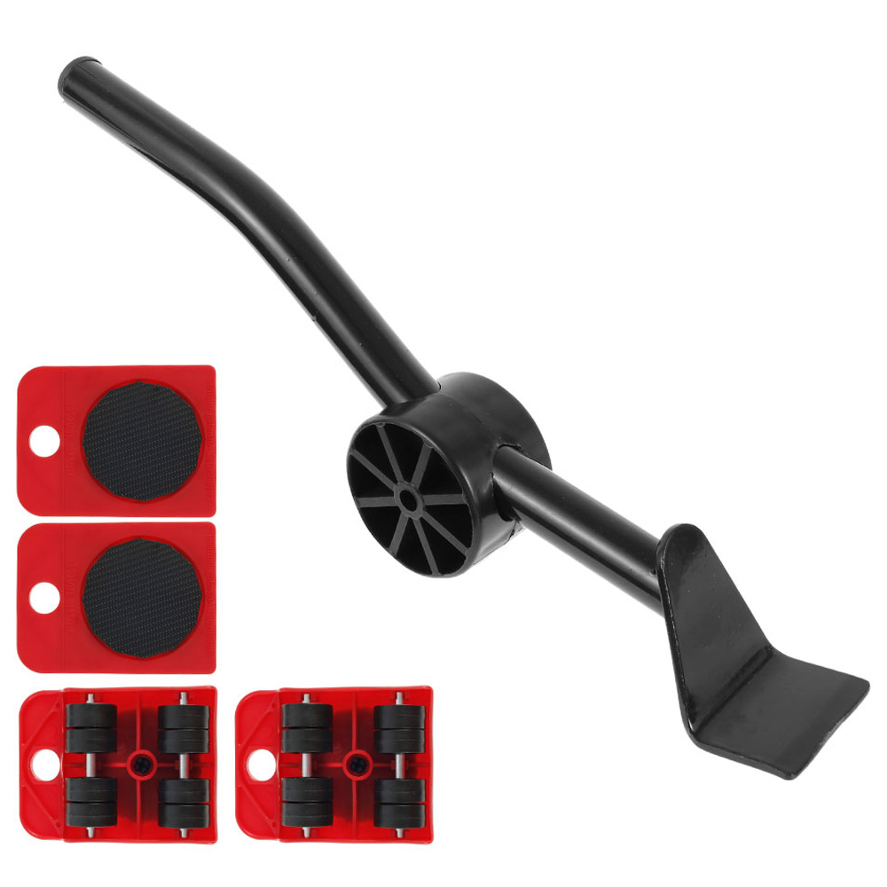 Heavy Duty Furniture Lifter Furniture Mover Set Lifting Moving Furniture Helper Washing Machine Refrigerator Transport Tool Home: Silver