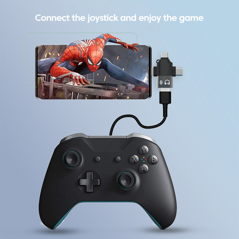 Olaf Adapter 3 w 1 OTG USB3.0 do Micro USB/Typ C/Lightning Konwerter do iphone Xiaomi Samsung Mysz Klawiatura U Pendrive