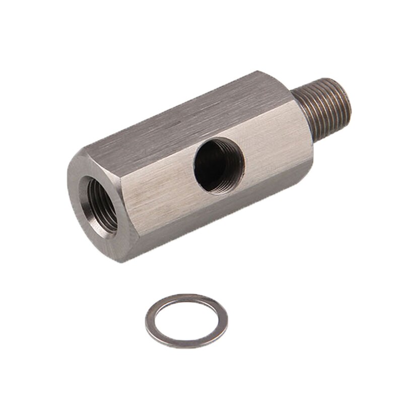 1/8" BSPT Oil Pressure Sensor Tee to NPT Adapter turbo Supply Feed Line Gauge Turbo Oil Feed Adapter Fitting