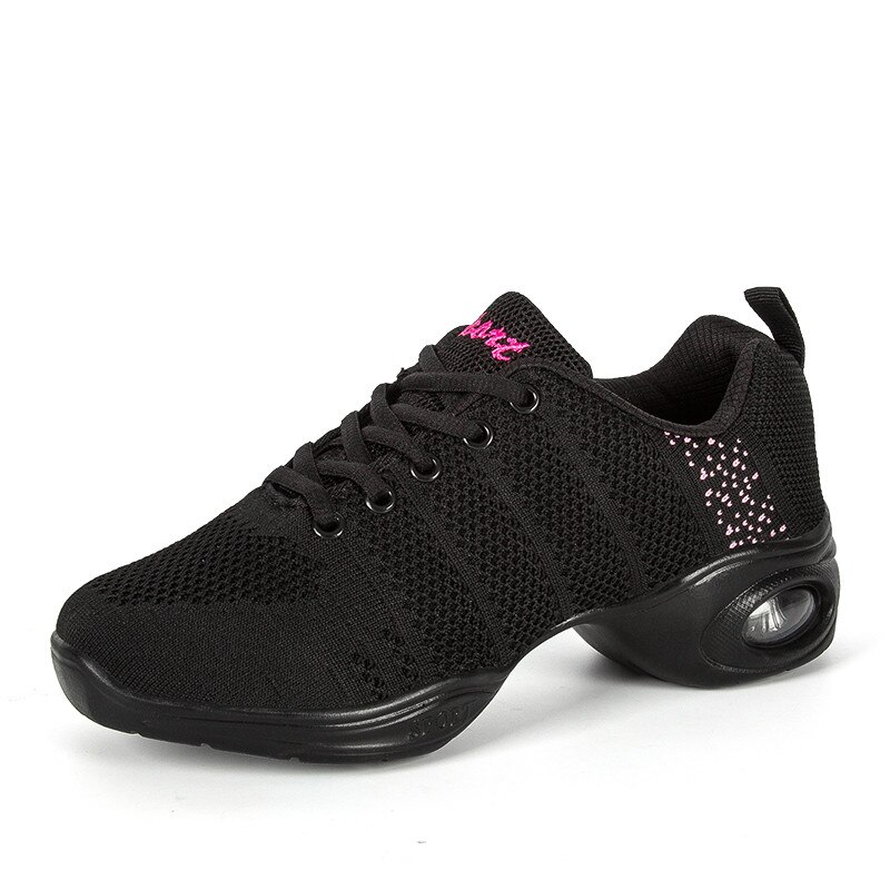 Kvinder sneakers damer ånde fitness dansesko herre dansesneakers ballet jazz dansesko: Sort / 5