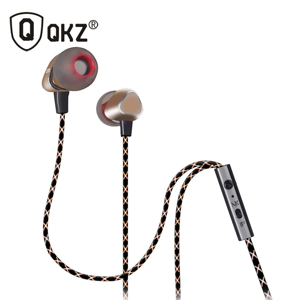 Magnetic Adsorption Earphone QKZ X36M In-ear Wire-controlled Headset Low Music Headphone with Microphone for Calls