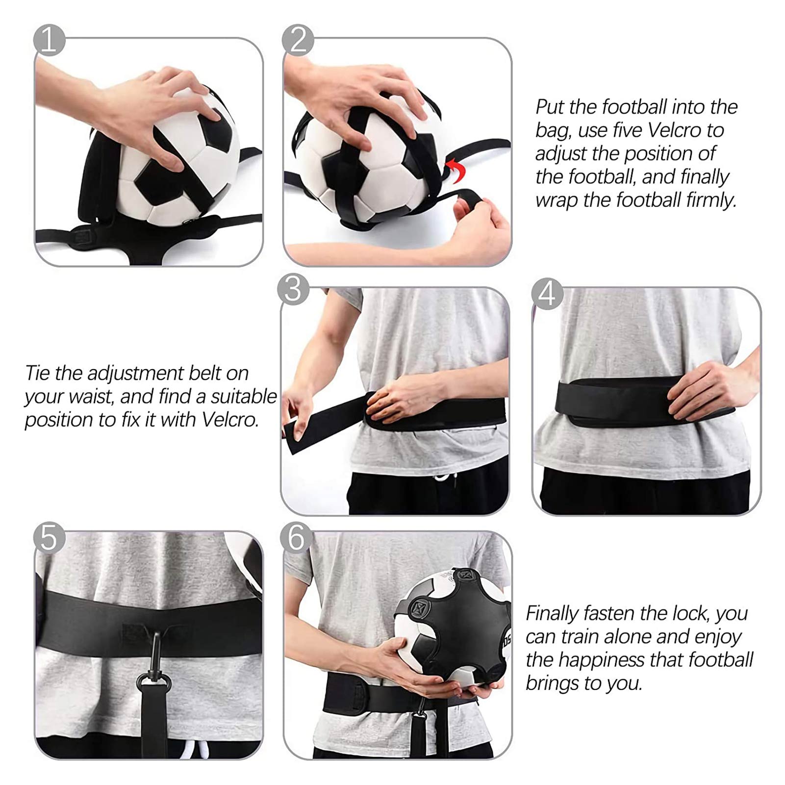 Ceinture d'entraînement de Football en Solo, élastique, Durable, auxiliaire, équipement d'entraînement