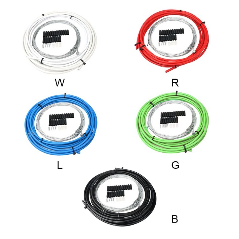 Mountain Road Bike Bicycle Brake Cable Gear Front Rear Brake Shift Set Tube Kits Inner Outer Cycling Accessories