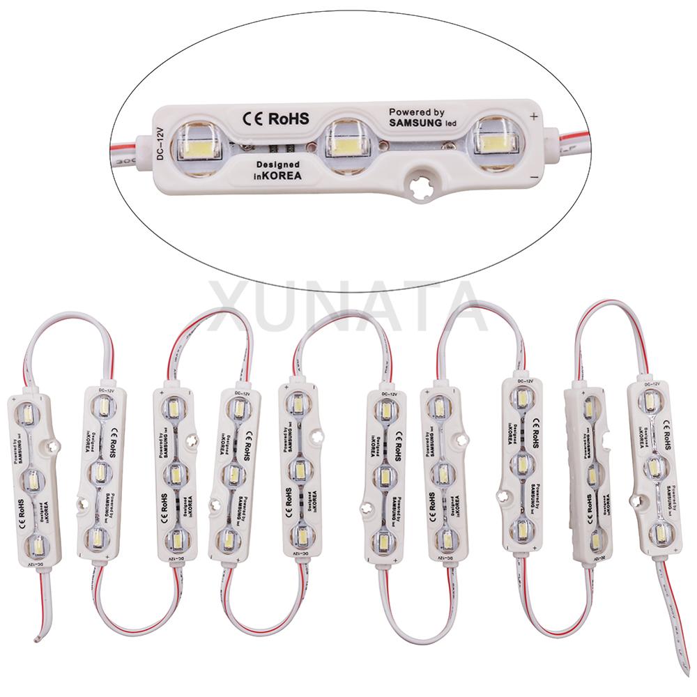 DC12V 1.2W Samsung Chip LED Module Light 3LED Super Bright Advertising Waterproof 5630 LED Module Lamp LED Sign Backlight