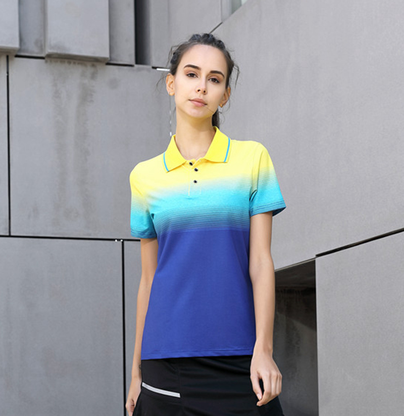 Running Sport Outdoor Quick Dry Breathable Badminton Shirt,Women/Men Table Tennis Golf Polo T Shirts: W1022 / M