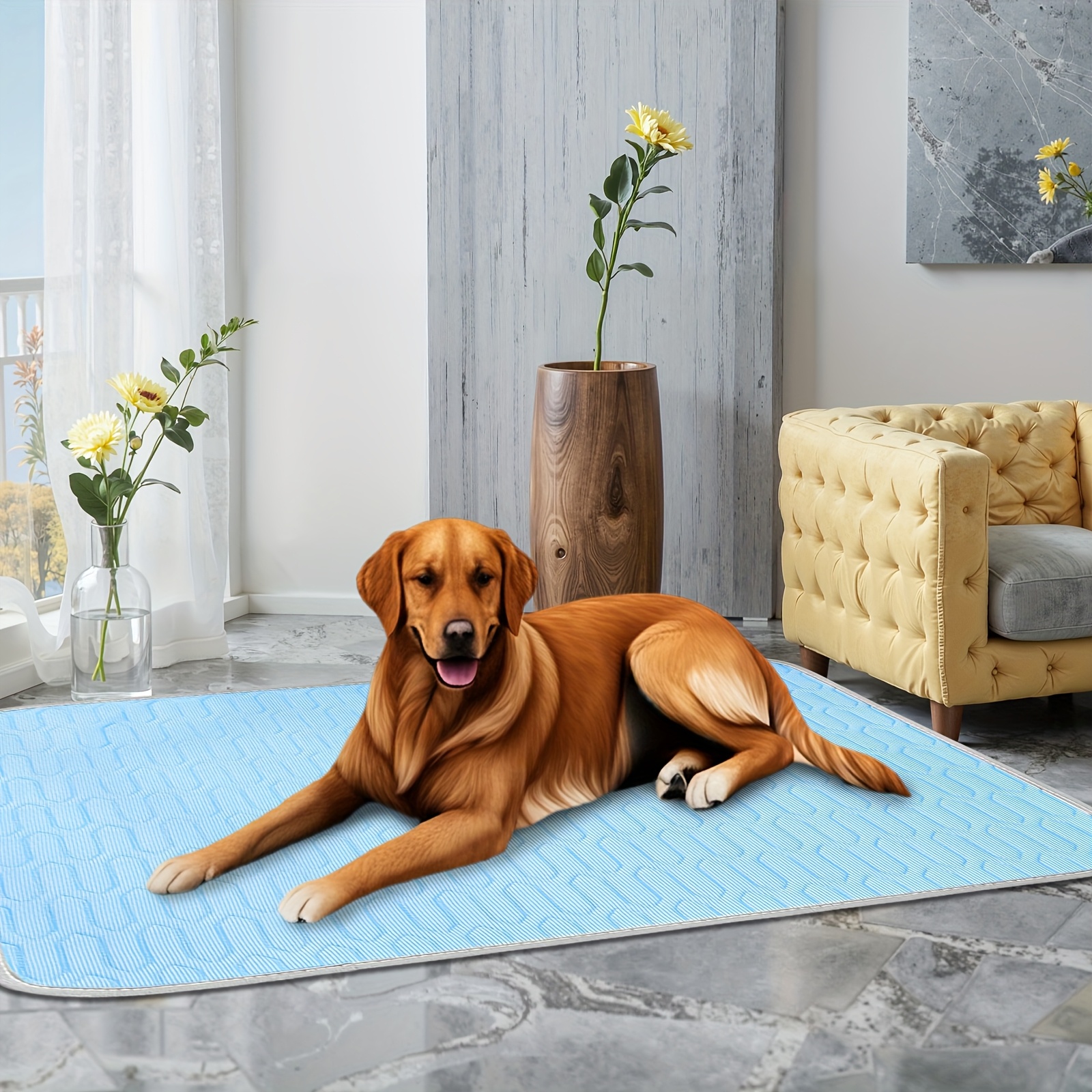 UPGRADED ICE-COOl MODEL Summer Pet Cooling Mat Pad And Sleeping Pad Bed for Small, Medium, and Large Cats & Dogs