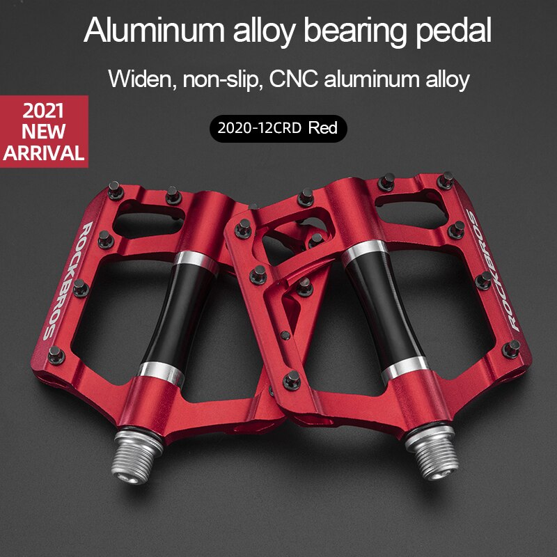 ROCKBROS Fahrrad Pedale Straße Mountainbike Pedal Kohlenstoff Fiber Aluminium Legierung Nicht-Unterhose Plattform Fahrrad Zubehör Flache MTB Pedale: 2020-12CRD
