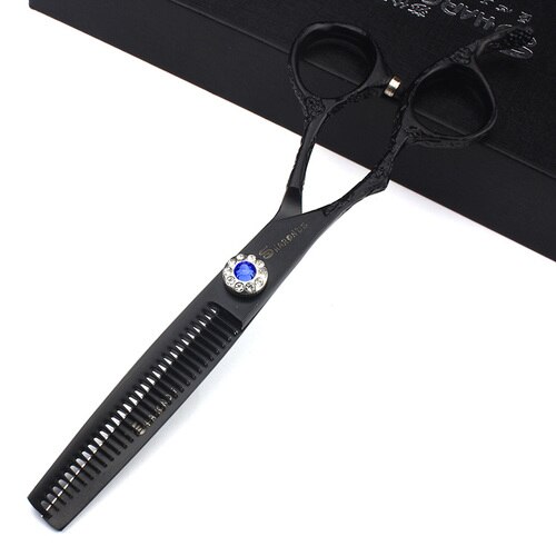 6 Inch Left-handed Barber Scissors Hairdressing Thinning Scissprs Cutting Shears Left Handed Hairdresser Makas: 6inch E2