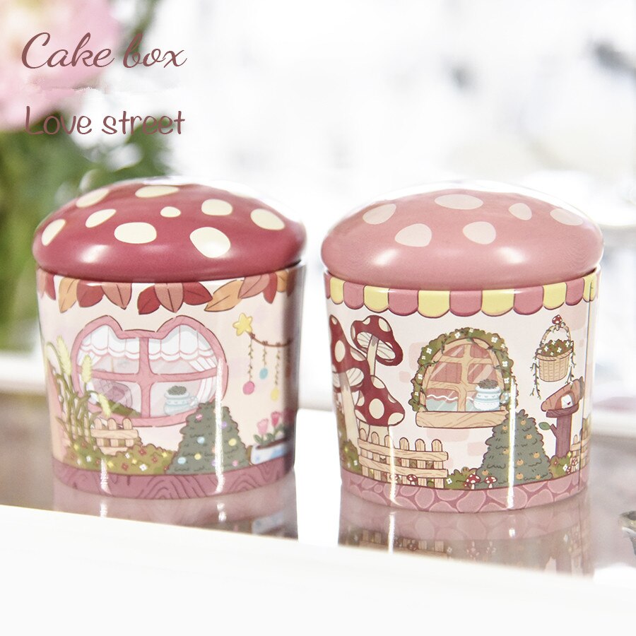 Caja de lata de almacenamiento en forma de pastel, de boda para dulces, decoración de de cumpleaños, pasteles de caramelo, 1 ud.
