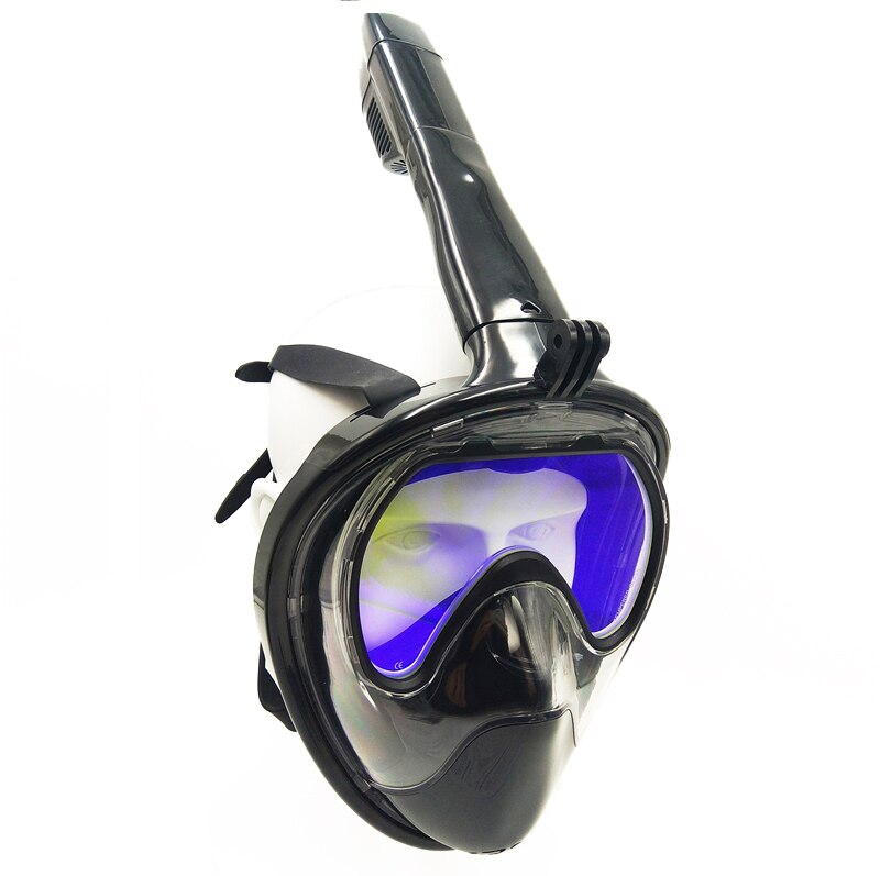 Scuba diving Mask Full Face Snorkeling Mask Underwater Anti-Fog tempered glass mask for Swimming spearfishing factory direct: Tempered glass / S/M