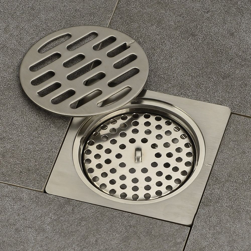 5 pz/impostato 4CM/5.4CM/6.5CM/7CM/7.5CM coperchio di scarico a pavimento in acciaio inossidabile filtro di scarico doccia rotondo anti-intasamento per bagno