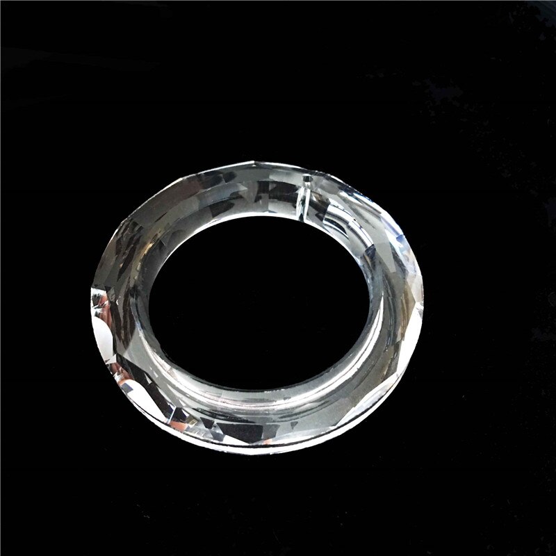 50mm Crystal Light Ring Circle Handing Crystal Light Ring Chandelier Glass Crystals Lamp Prisms Parts Drops Pendant Ring