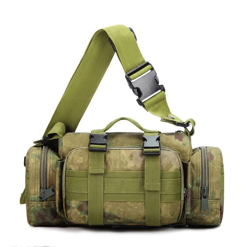 Multifunctional Outdoor Sports Camouflage Magic Waist Bag Handheld Single Shoulder Crossbody Camera Waist Bag for Men And Women: RED COLOR