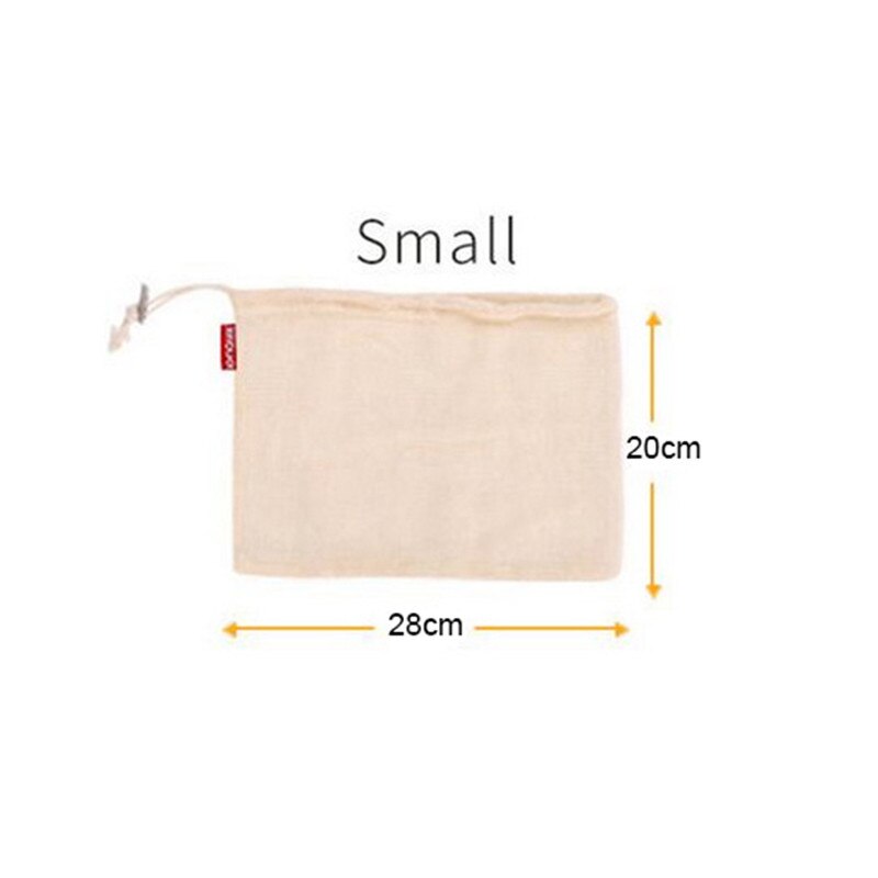Reutilizável frutas vegetais sacos eco algodão amigável malha sacos ecologico produzir sacos de armazenamento organizador cozinha casa: 28c20cm