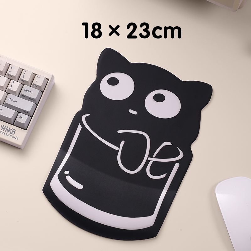 Muismat Toetsenbord Polssteun Traagschuim Siliconen Ergonomische muismat voor Desktop Kantoor Computer Laptop Polssteun: WHITE