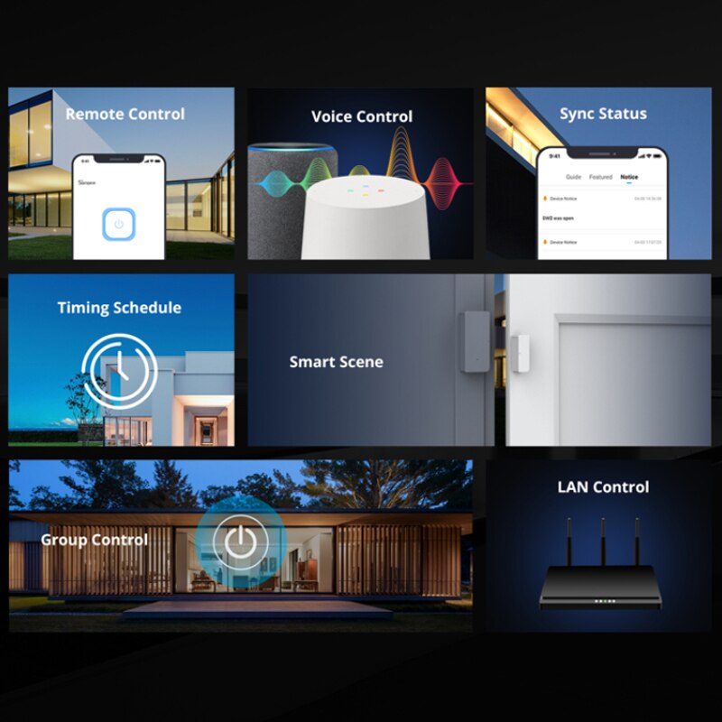 Sonoff basic  r2 smart-schalter mit wlan-funktion, ewelink home diy-modulen, unterstützung für alexa und google home, sprachsteuerung, fernbedienung und zeitschaltuhr