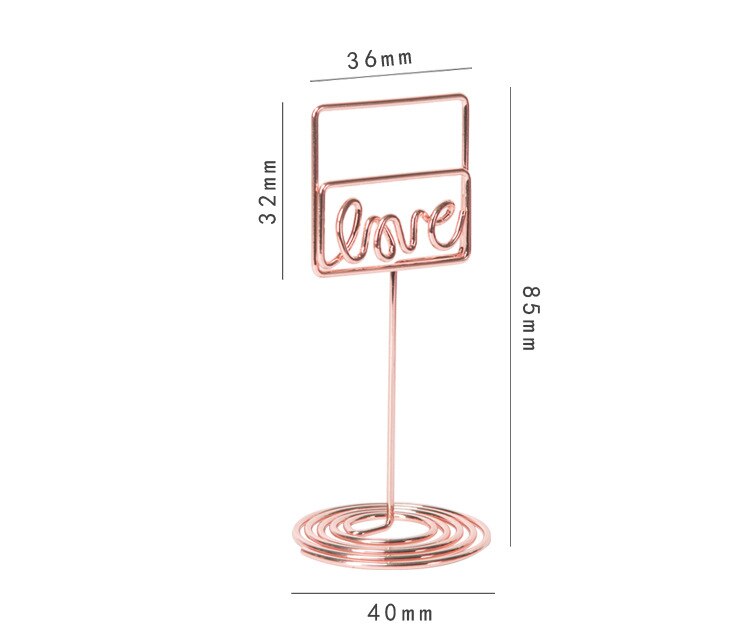 Clips con forma de dibujos animados para mensaje, Bloc de notas de hoja de tortuga, flamenco, carpeta de marcos de foto metálicos, soporte de tarjeta de escritorio para negocios en casa: 1