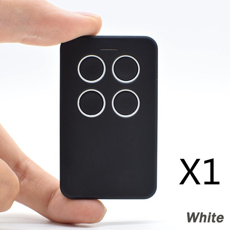 Télécommande de porte de Garage, Multi fréquence 280-868 MHz, commande de porte de Garage, Code à roulement émetteur Fobs 433 868 MHz: WHITE