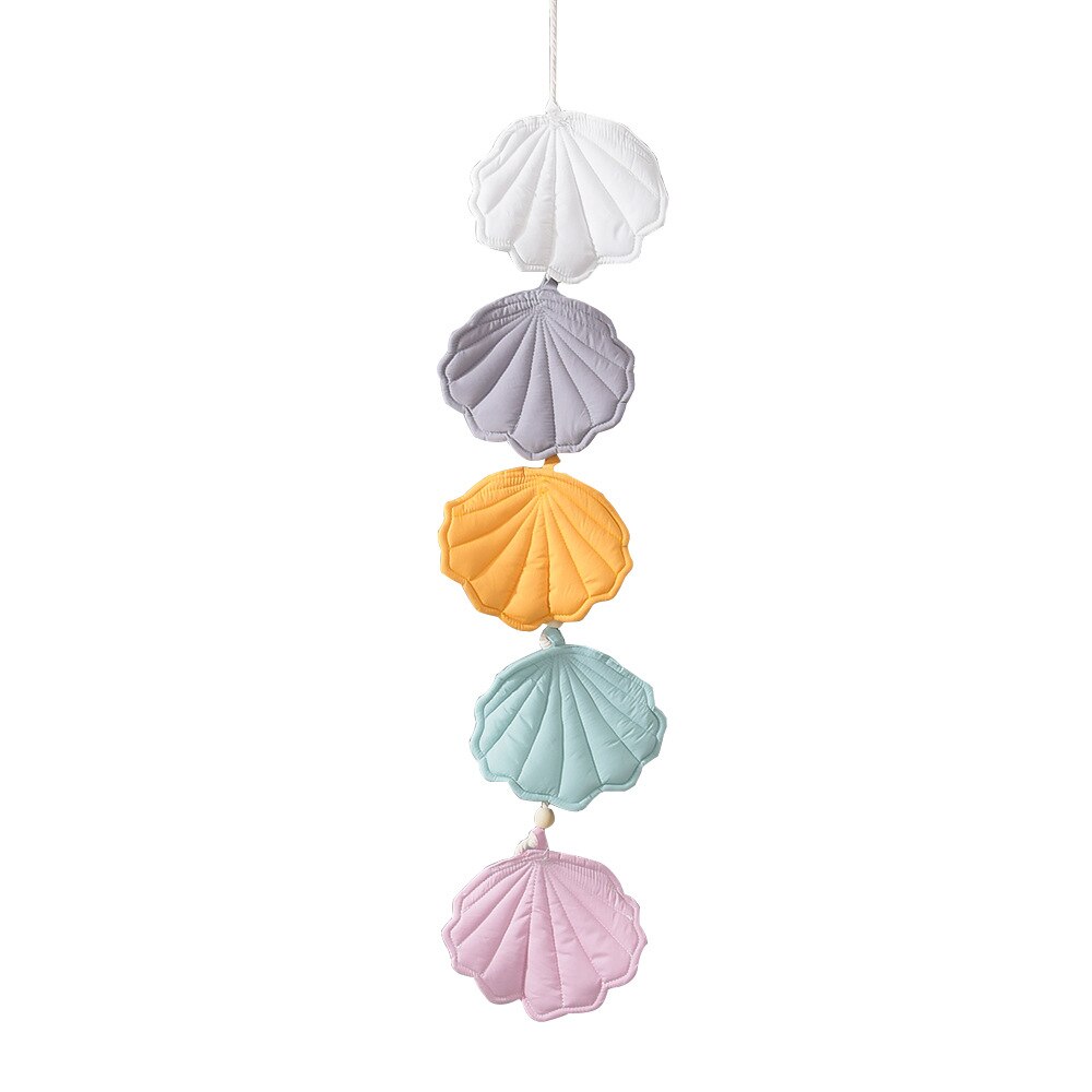 Concha pequeña creativa colgante para habitación de bebé, decoración de pared de habitación infantil, mosquitera, colgante para colgar al aire libre