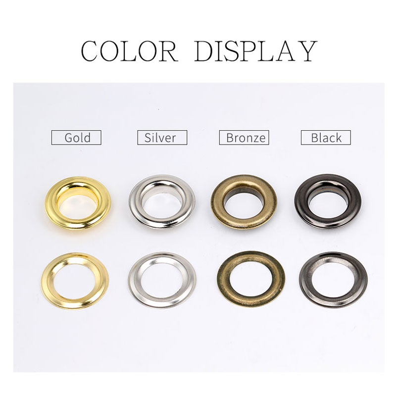Gold Metall Ösen Ösen 4mm-13mm See für Leder Handwerk DIY Scrapbooking Schuhe Praktische Zubehör