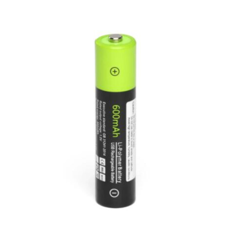 Znter aaa wiederaufladbarer akku znter 600 mah mirco usb 1.5v wiederaufladbarer lithium-polymer-akku, aufladung über usb-kabel