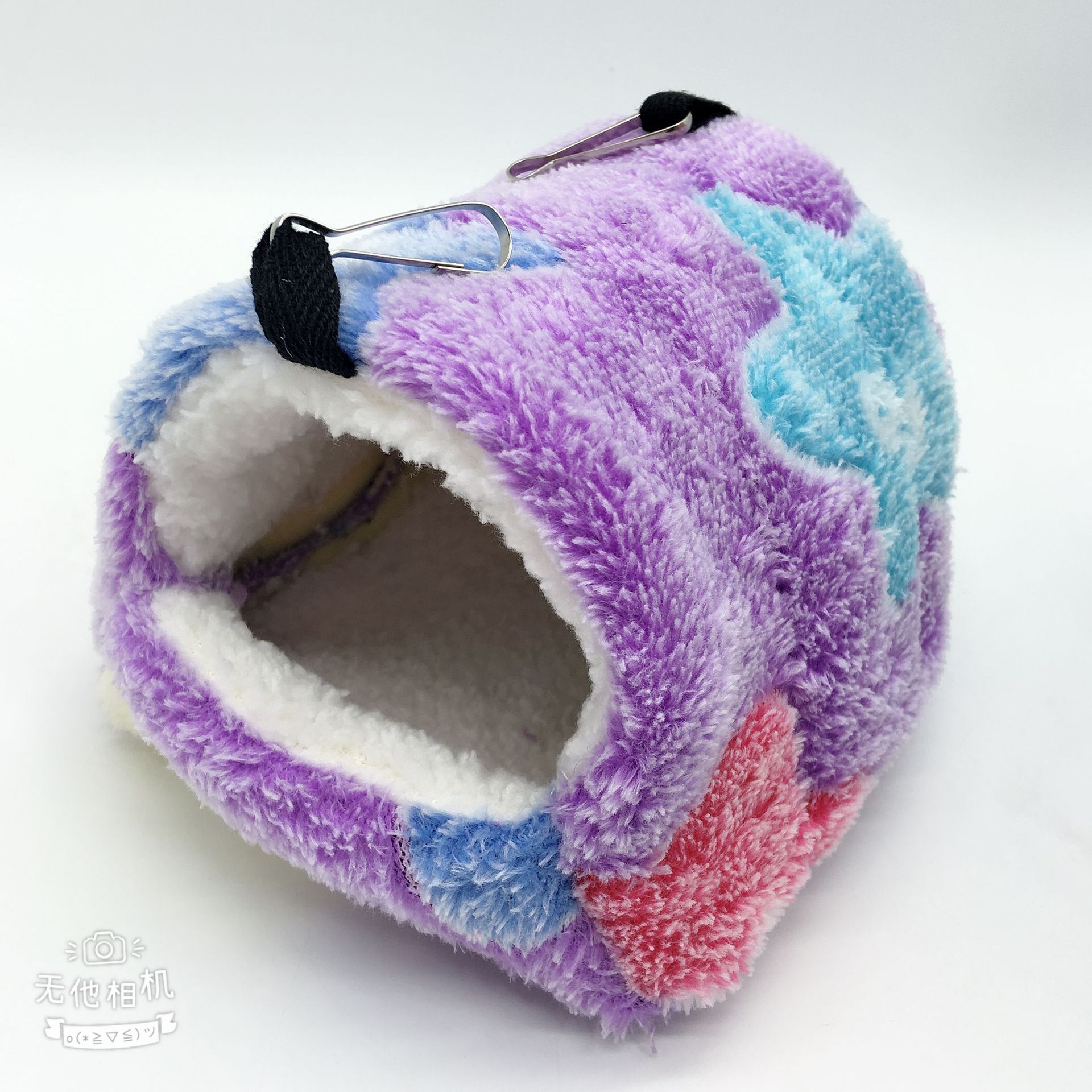 Hamster reden marsvin vinterforsyning varm sovepose kæledyr bomulds-polstret rede: Lilla / 8 x 8cm
