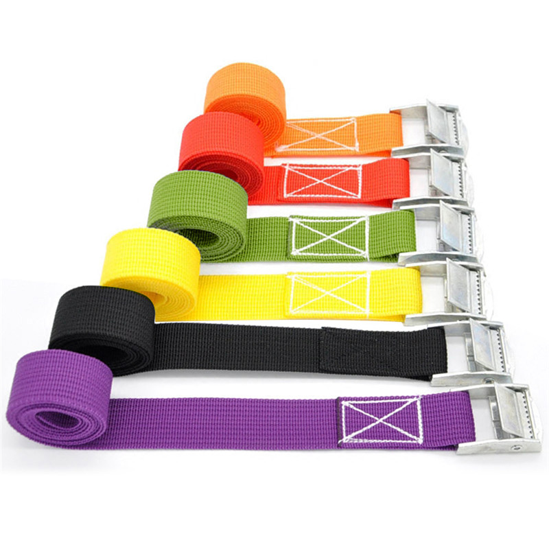 4m gespen vastzetriemen voor auto, motor, fiets met metalen gesp, sleepkabel, sterke ratelriem voor bagage, tas