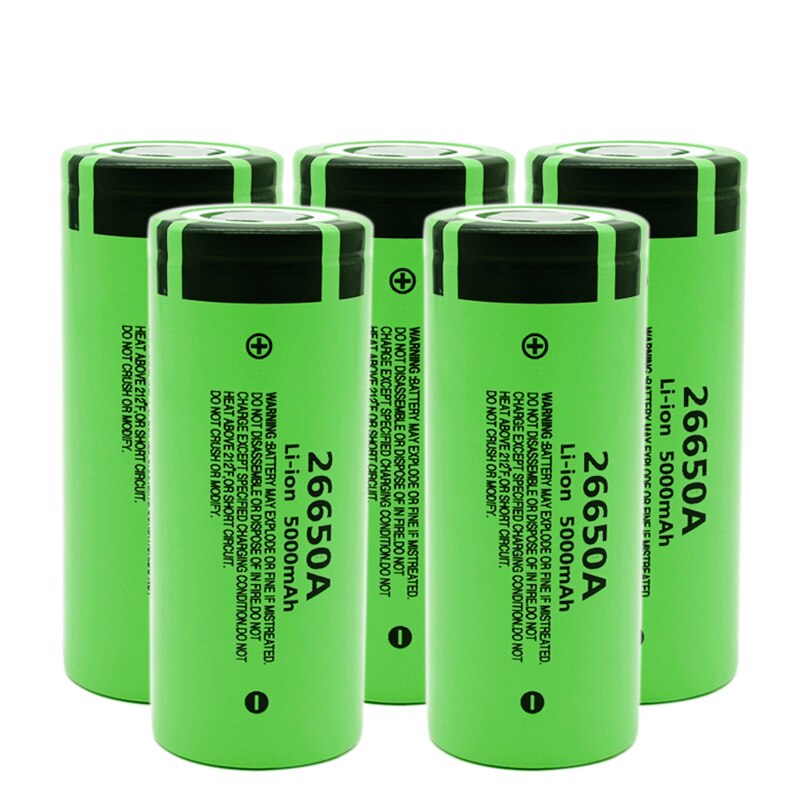 Original 3.7V 26650 5000mAh Li-ion Battery for LED Flashlight Flashlight Li-ion Battery
