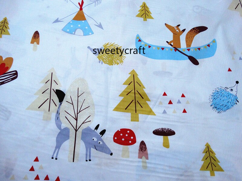160 x 50cm kettu vene painettu puuvillakangas tee se itse kudostilkku telas ompelu vauvan mekko lelu vuodevaatteet peitto tecido kangas tilda