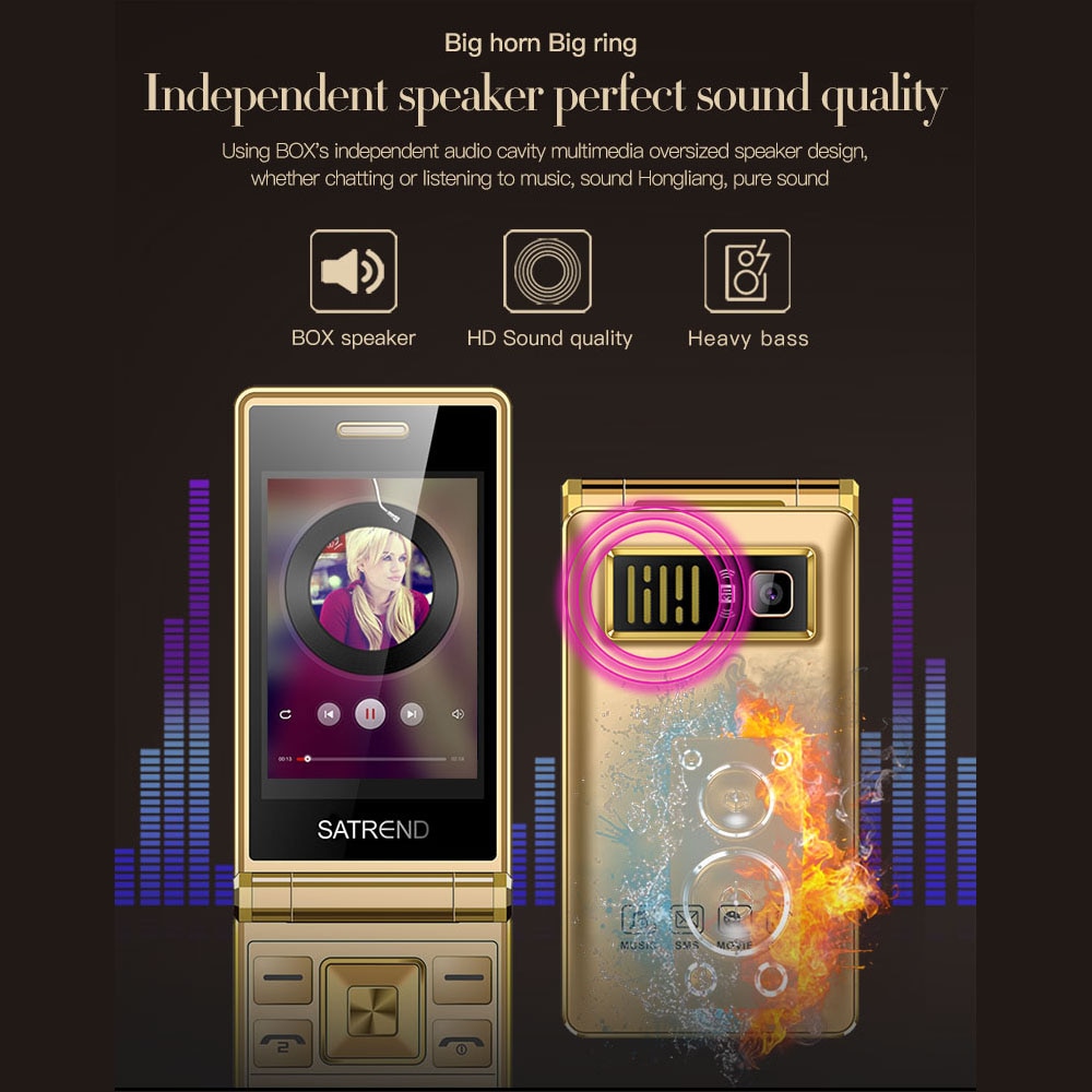 Uniwa  a15 senior stor trykknap telefon dual screen dual sim gsm flip mobiltelefon russisk hebraisk tastatur clamshell mobiltelefon