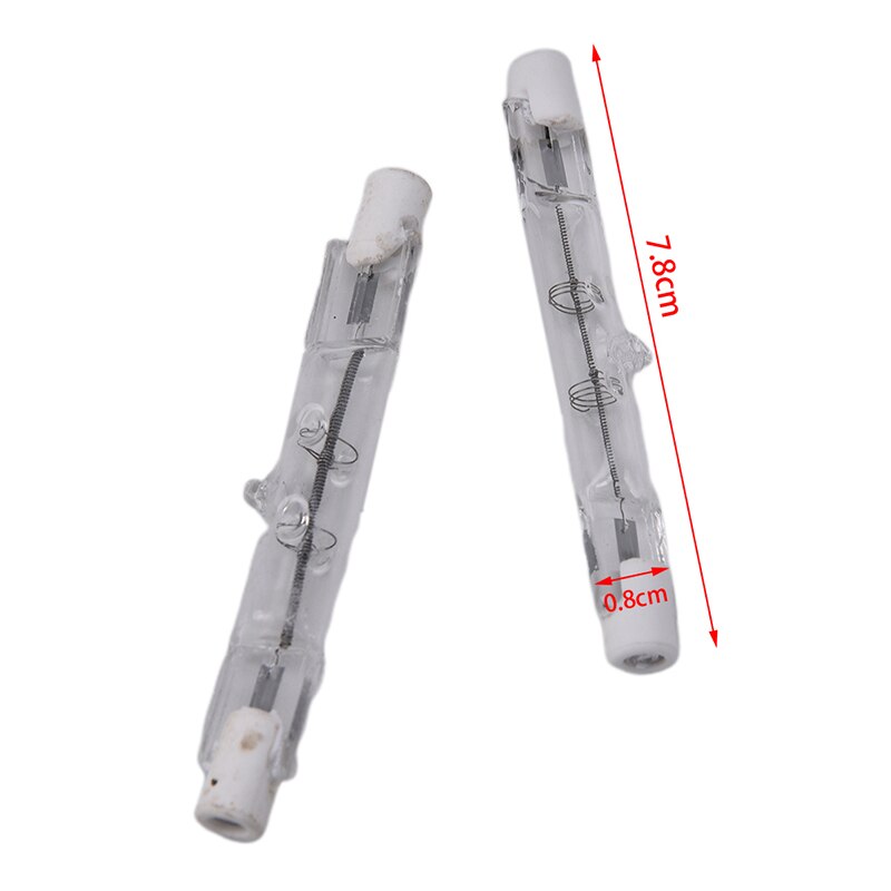 Bombilla halógena R7s, 100W, 200W, lámpara halógena de 78mm, 220V, tamaño de 78mm