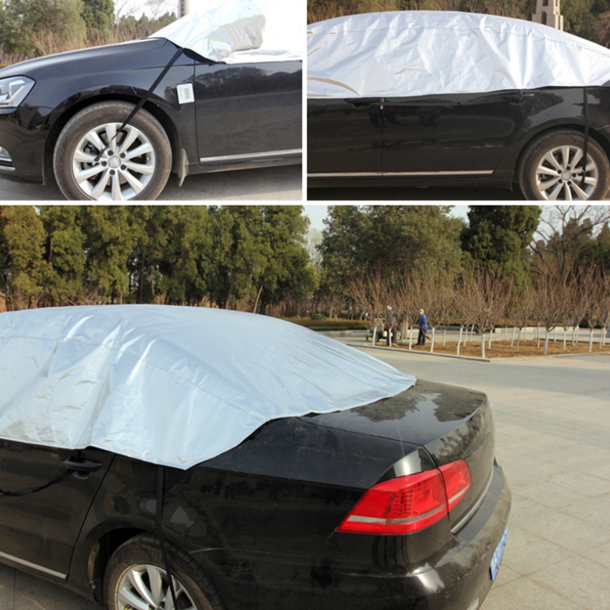 Volledige Auto Covers Stofdicht Outdoor Indoor UV Sneeuw Slip Zon Bescherming polyester Cover universal