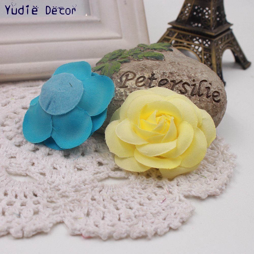 10 Stks 5 cm Zachte Zijde Mooie Rose Voor Bruiloft Thuis Kerst Decoratie Kunstmatige Fowers Craft DIY Hoeden Kleding Accessoires