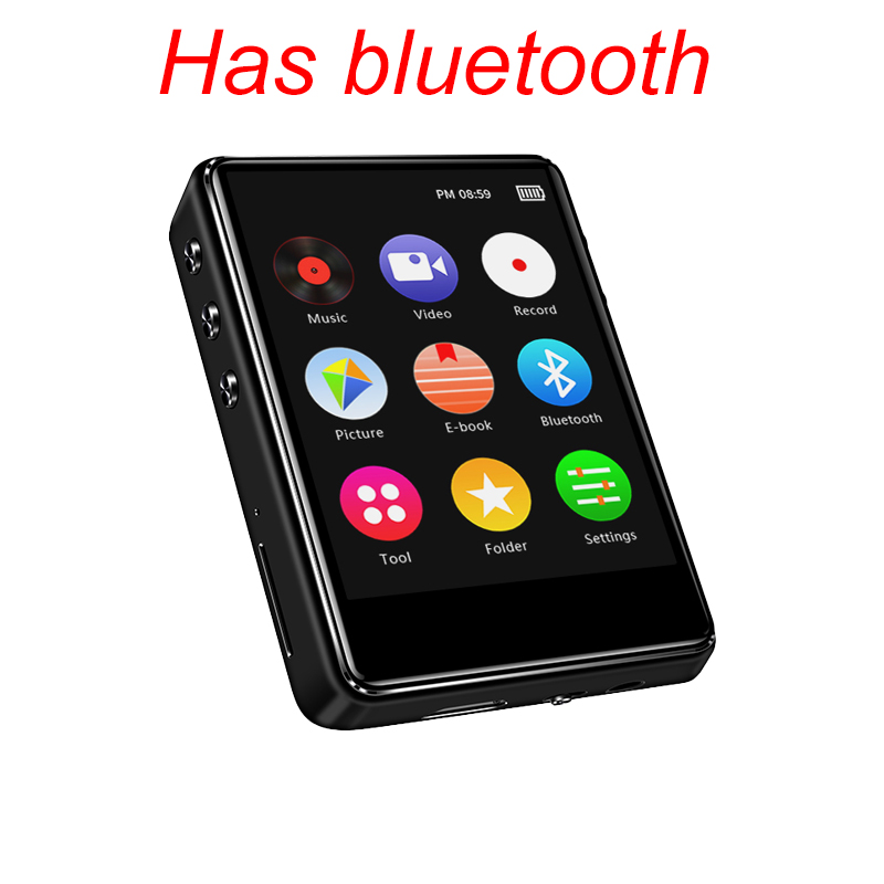 Reproductor MP3 M4 con Bluetooth 5,0, pantalla táctil, HiFi, sin