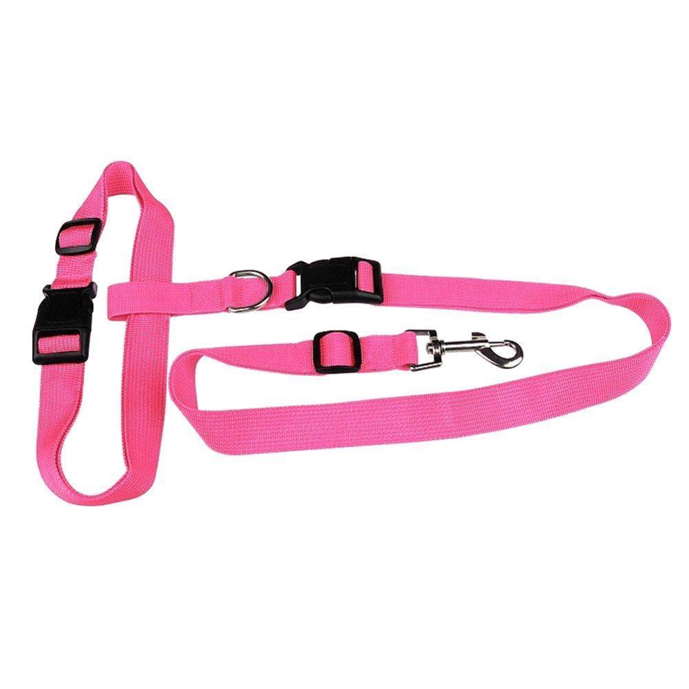 1Pc Verstelbare Nylon Pet Led Halsband Harnas Voor Kleine Accessoires Running Leash Sport Wandelen Jogging Puppy Product Hond i5C9: pink