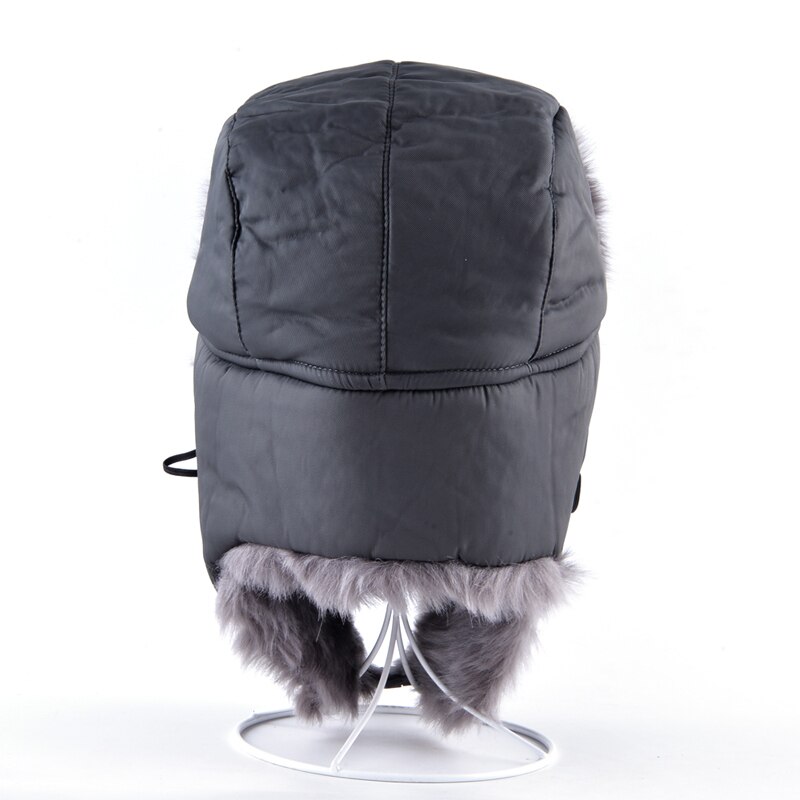 Vinter varma ryska hattar för män fuskpälsmössa med öronlappar flygare trapperhatt kvinnor casual snömössor gorro