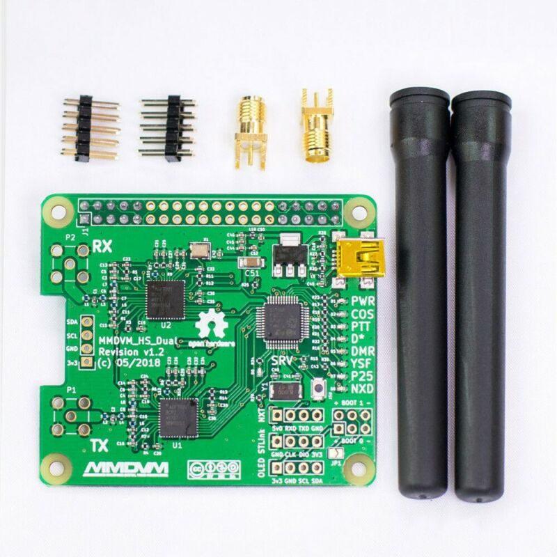 V1.3 MMDVM HS Dual Hat Duplex Hotspot P25 DMR YSF NXDN For Raspberry Pi MMDVM Duplex HotSPOT Modul